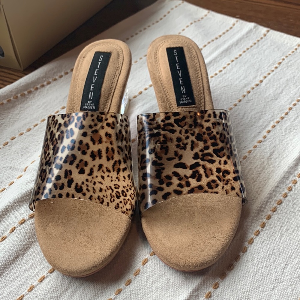 Steven By Steve Madden Slide With Clear Wedge And… - image 1